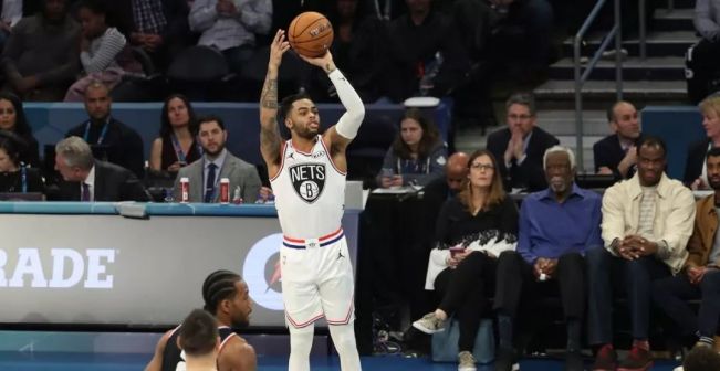 拉塞尔生涯首次参加NBA全明星赛（投篮）
