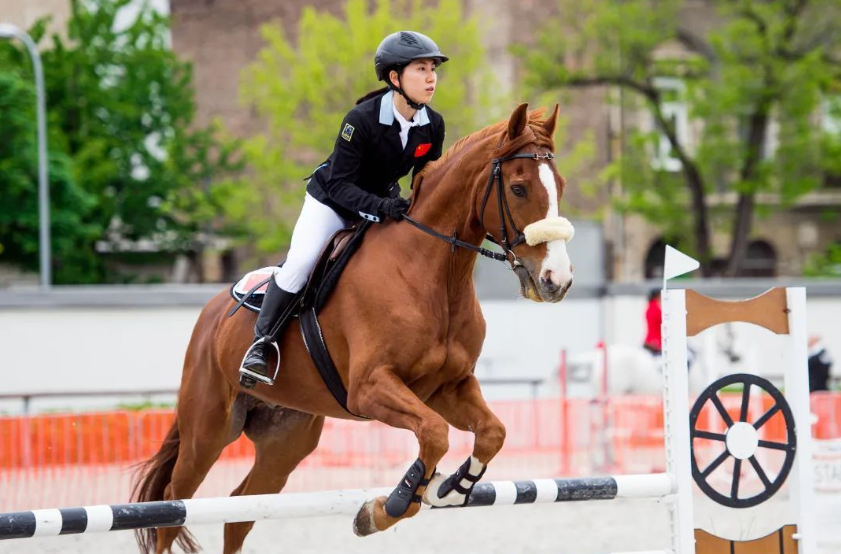 张明煜在马术比赛中