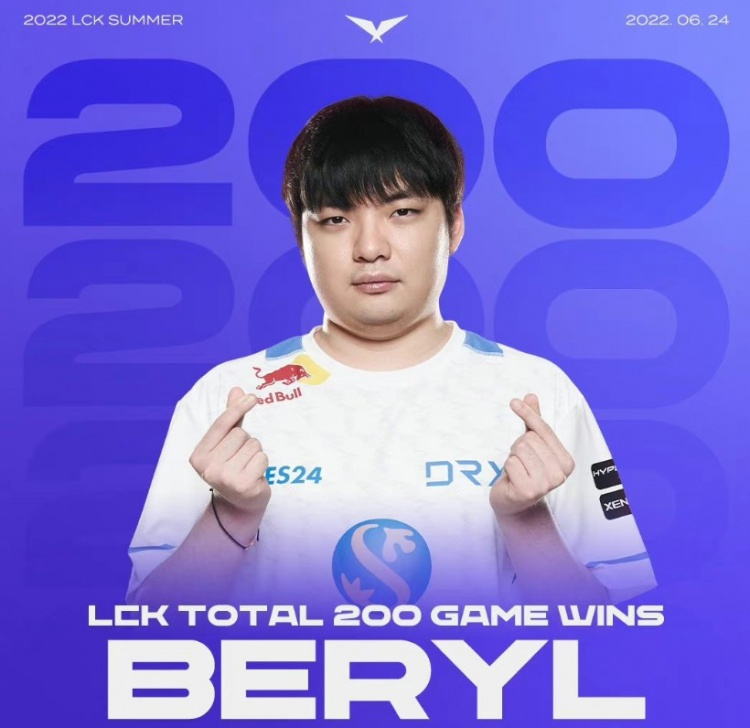 Beryl达成200场胜场成就