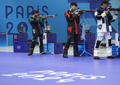 盛李豪在比赛中