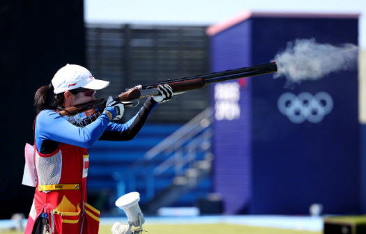 中国选手江伊婷在比赛中