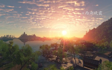 西湖晚霞