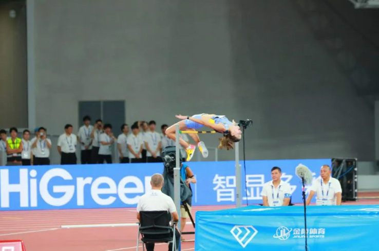 比赛中的雅罗斯拉娃·马胡奇赫