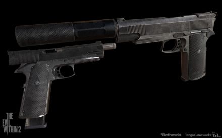 Silenced Handgun