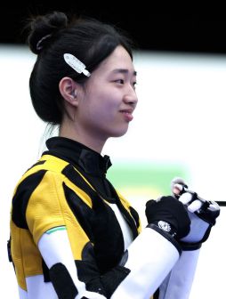 黄雨婷在比赛后