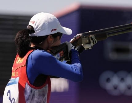 中国选手江伊婷在比赛中