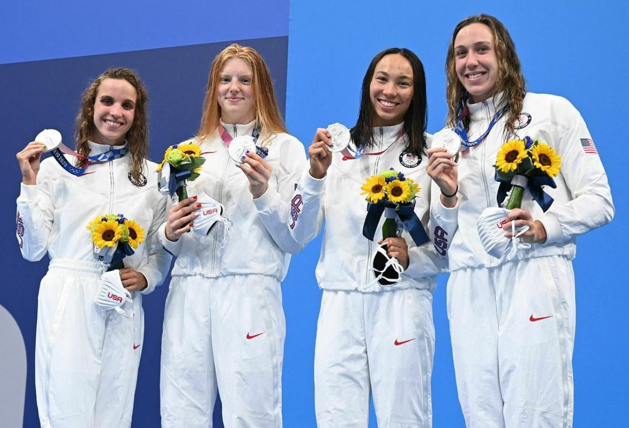 2020年东京奥运会4x100米混合泳接力银牌