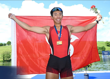 赵显臻赛后庆祝