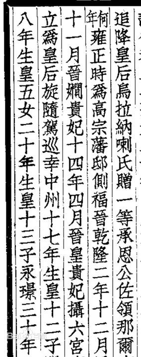《清皇室四谱》史料记载