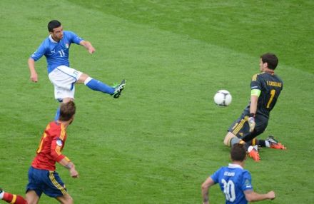 欧洲杯面对西班牙破门