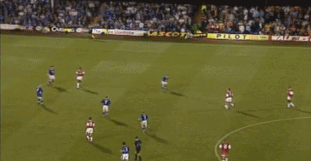 1997年对阵莱斯特城经典进球（第三球）