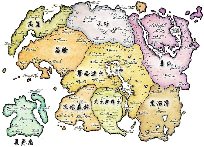 大陆地图