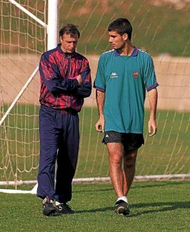 与瓜迪奥拉交流