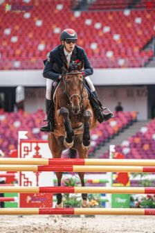 2024年现代五项世界锦标赛男子个人赛决赛马术项目中