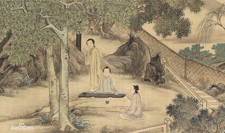 正坐抚琴者为席佩兰