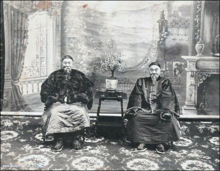 李瀚章（右）与其弟李鸿章