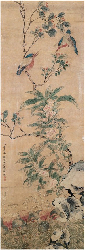 席佩兰《花鸟》